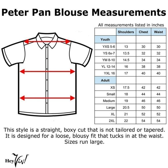 White Peter Pan Button Up Blouse - Girls Size 8-10 - Picture 4 of 5